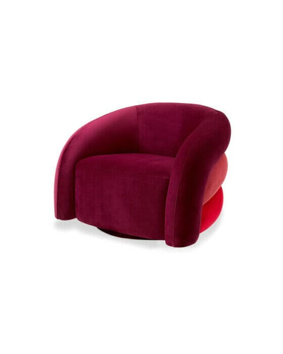 Novelle fåtölj savona bordeaux velvet