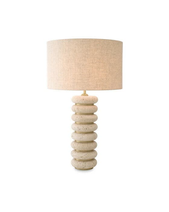 Baron bordslampa antik mässing