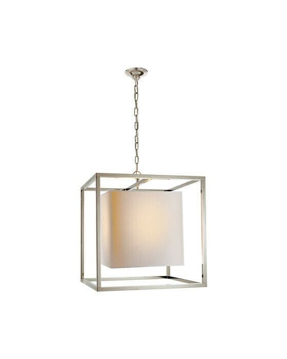 Medium Caged taklampa nickel OUTLET