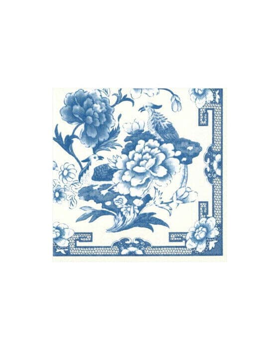 Blue & white servetter 20-pack
