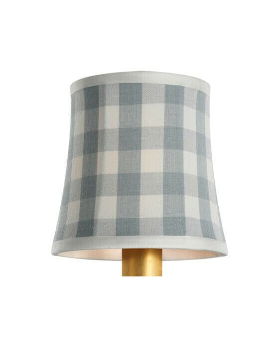 Schumacher 5" lampskärm lampskärm sky elton check soft empire