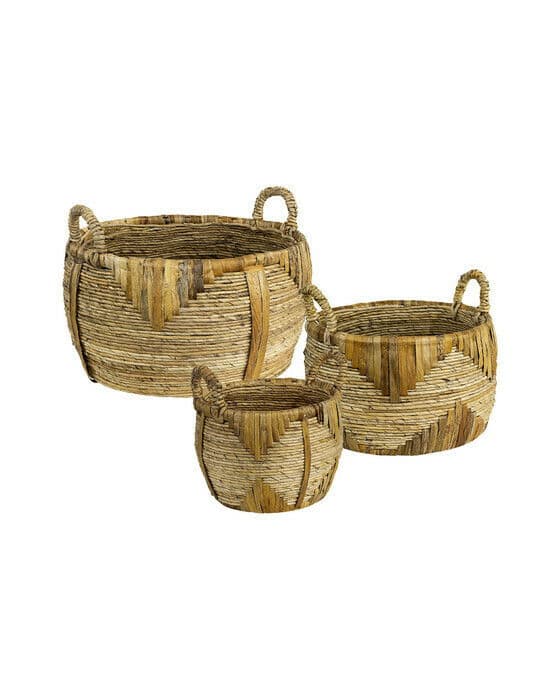 Cesto korg natur 3-pack