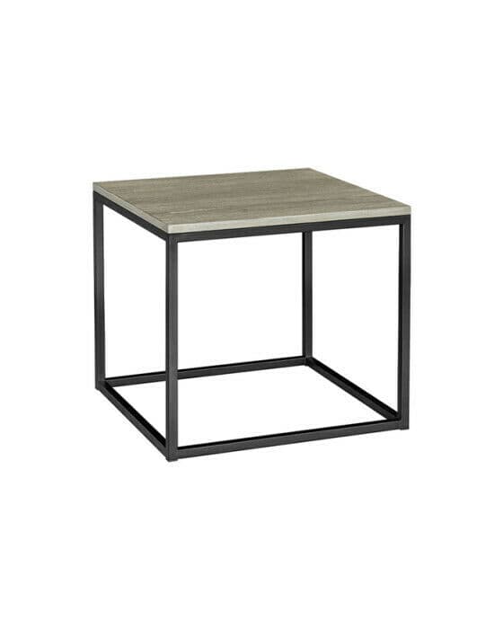 Mason sidobord antik grå kvadrat