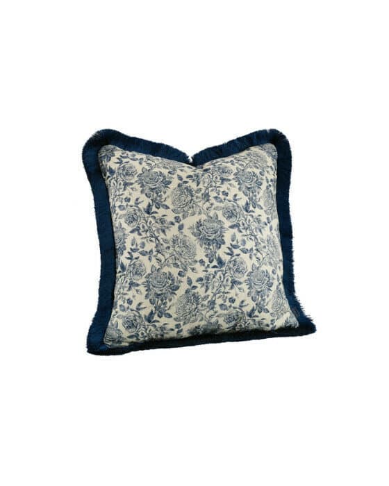 Rosario kuddfodral fransar indigo