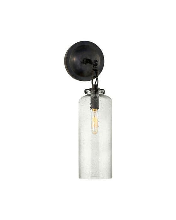 Katie cylinder vägglampa brons/glas