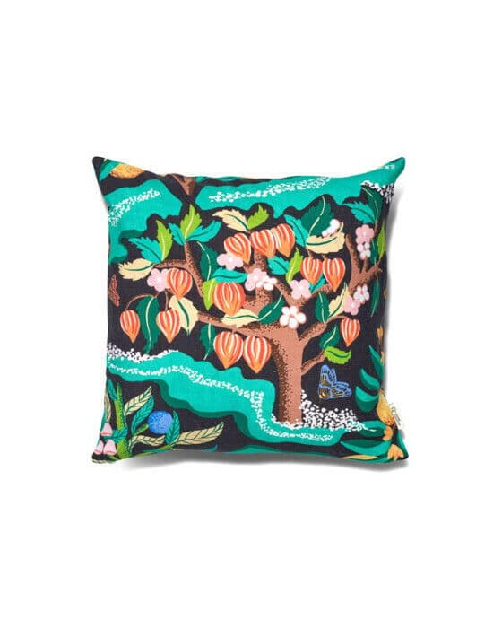 Botanical Cherry kuddfodral svart