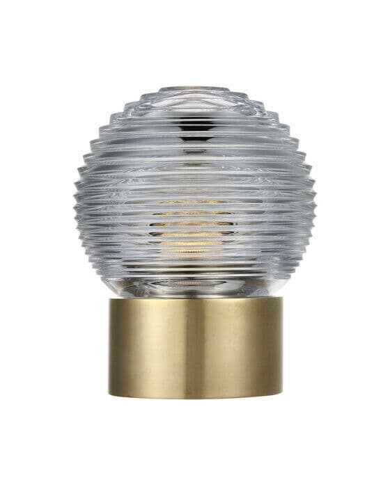 Circon 7" bordslampa uppladdningsbar mässing