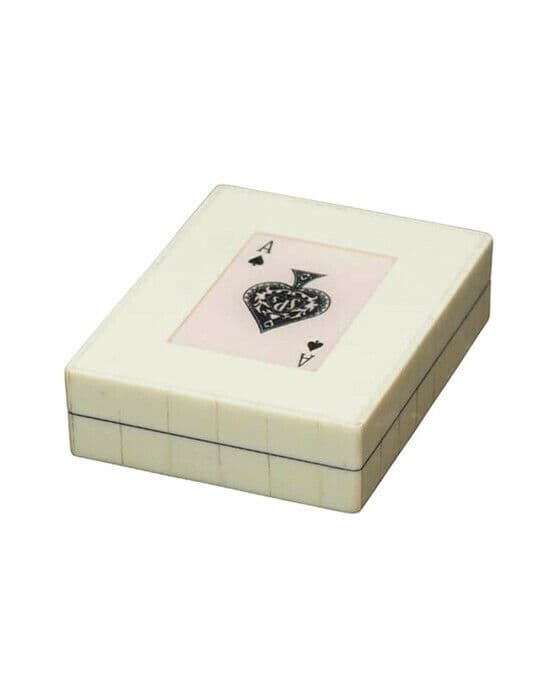 Box kortlek vit