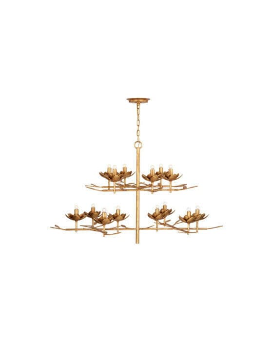 Clementine 53"" takkrona antique gold leaf