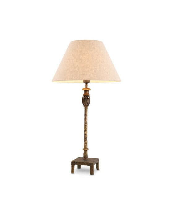 Santoro bordslampa antik mässing