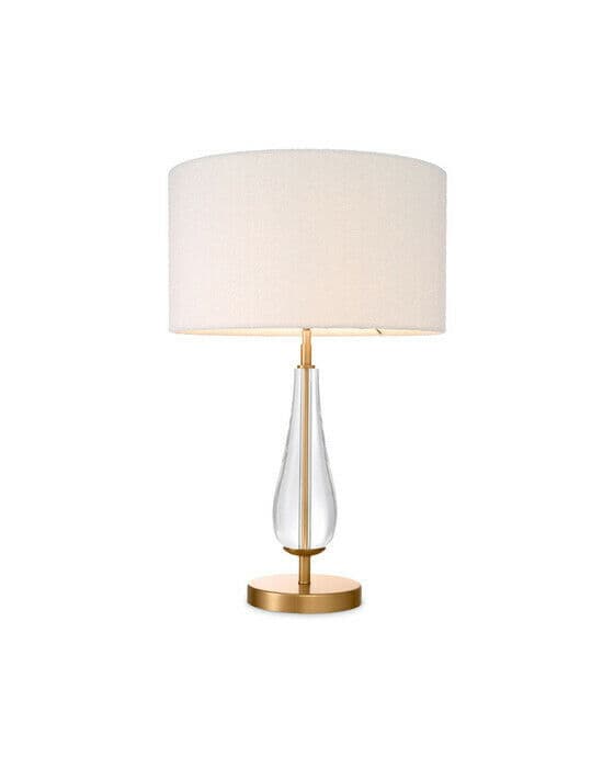 Stilla bordslampa antik mässing