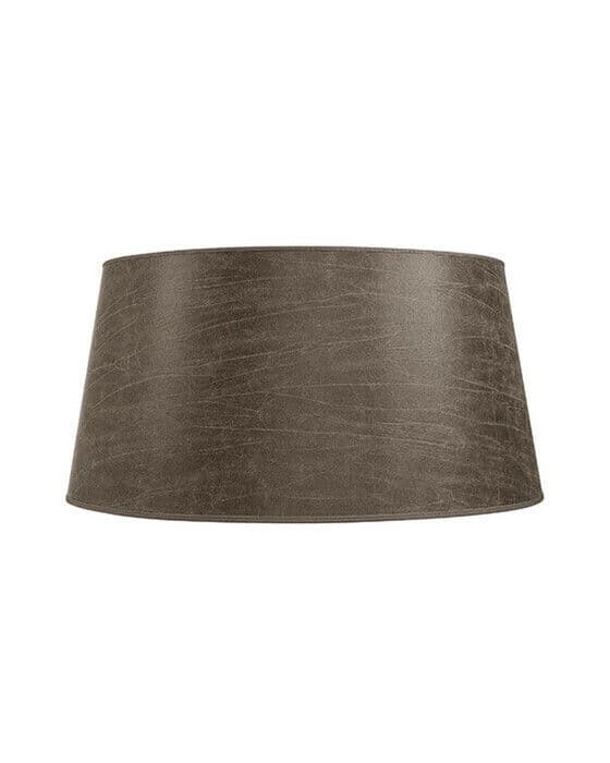 Classic lampskärm leather pale brown