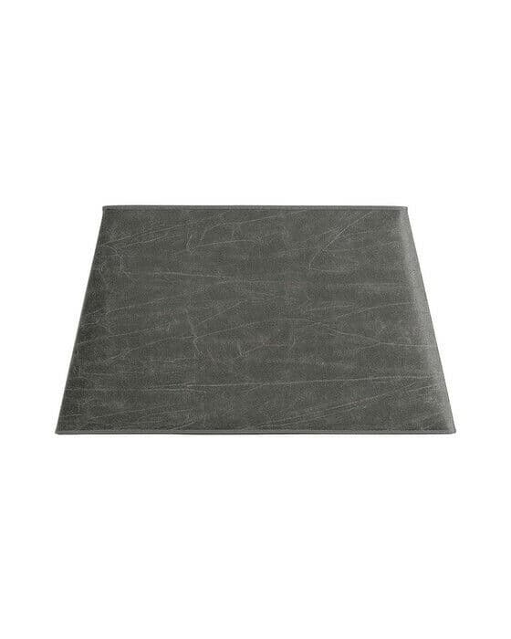 Rectangular lampskärm leather grey