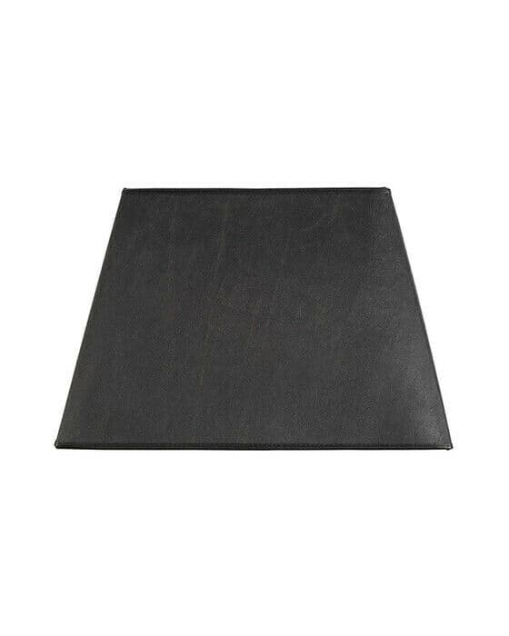 Square lampskärm black leather