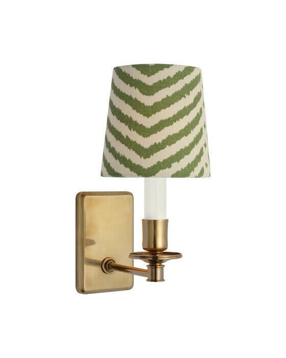 Tara 12" vägglampa antik mässing/verde la jolla