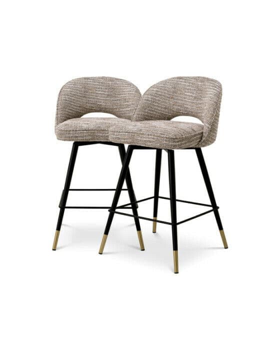 Cliff barstol mademoiselle beige 2-set