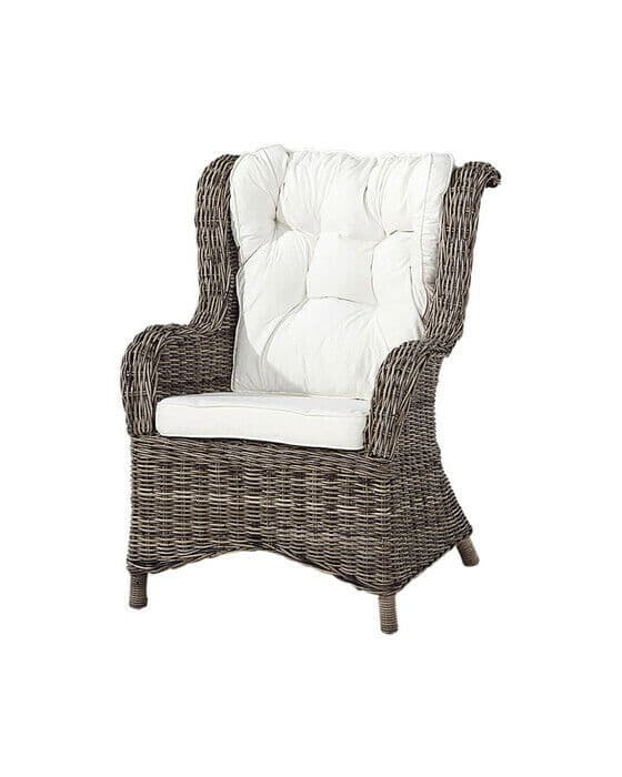 Wingchair kubu grå inkl dyna OUTLET