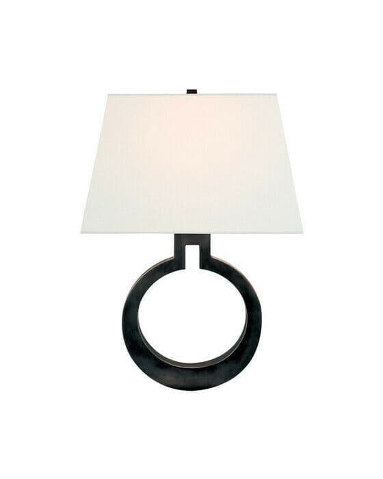 Ring Form vägglampa brons L