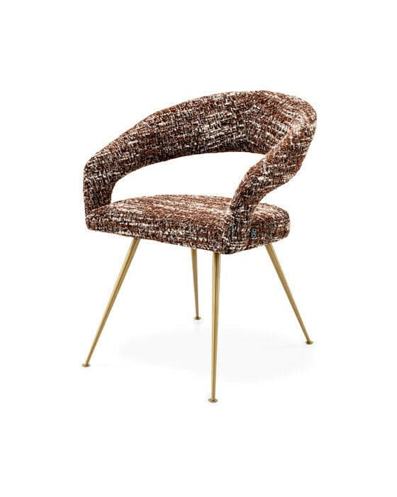 Bravo matstol bouclé sonata red