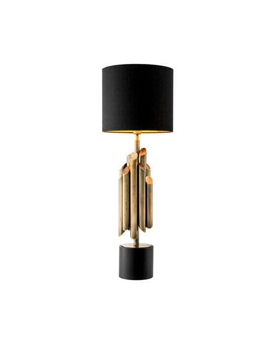 Beau Rivage bordslampa antik mässing