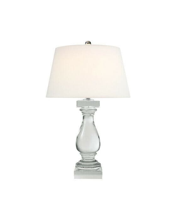 Balustrade bordslampa crystal
