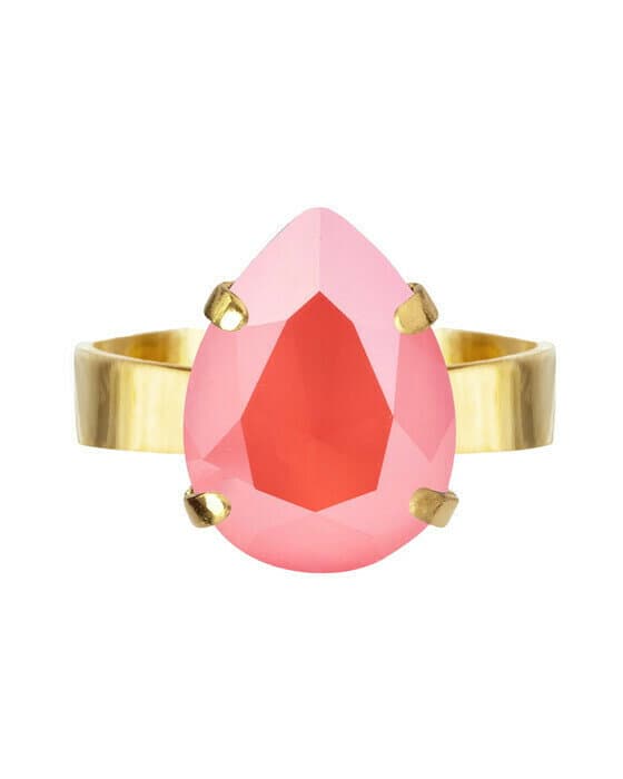 Mini Drop ring light coral