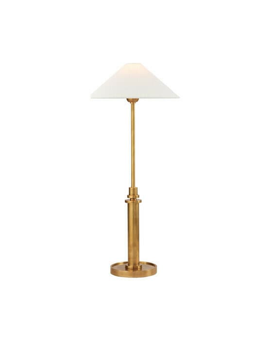 Hargett bordslampa antik mässing