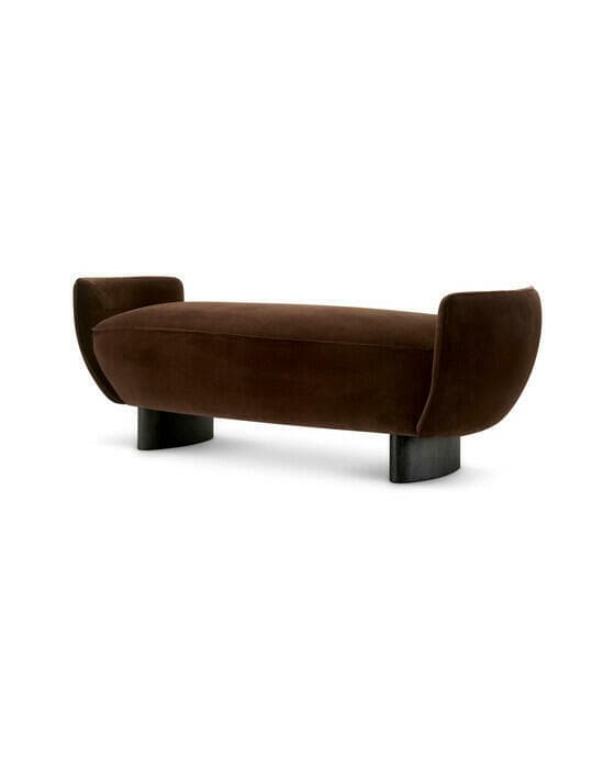 Stirling bänk sonoma brown velvet