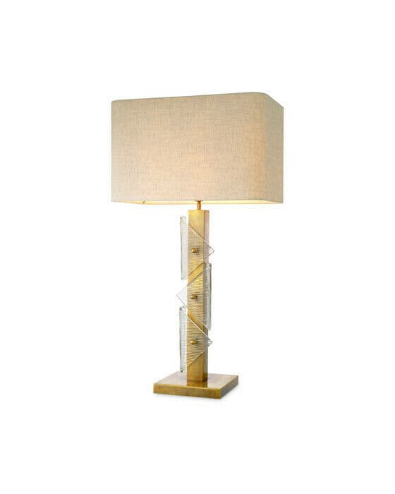Mirabella bordslampa antik mässing