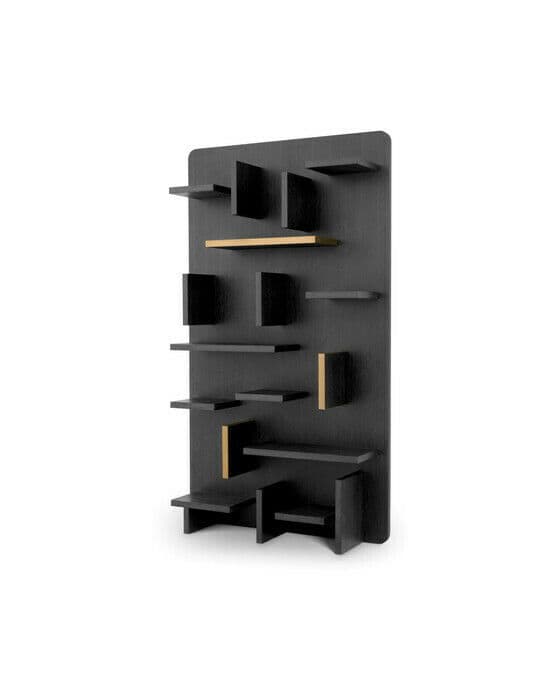 Highgrove hylla mörkgrå ekfanér
