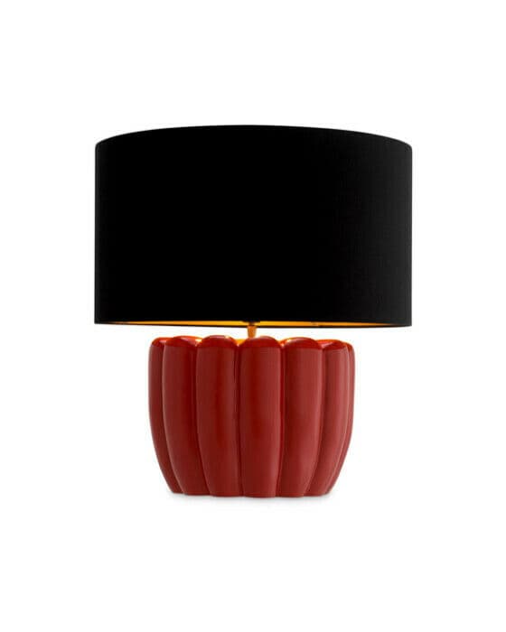 Barocco bordslampa röd