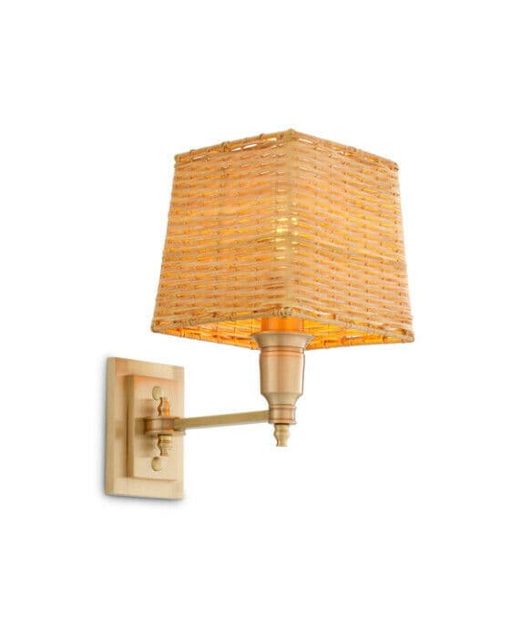 Lexington vägglampa mässing/rotting