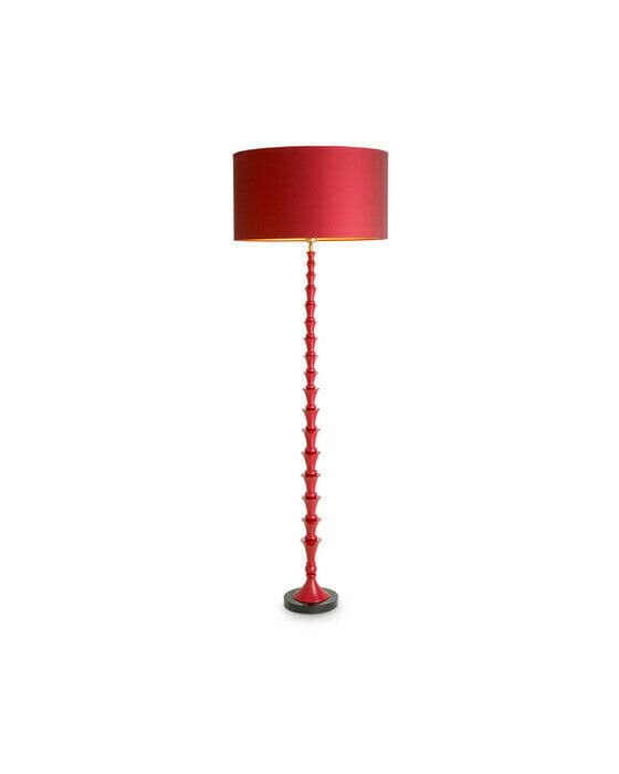 Arabella golvlampa bordeaux red finish