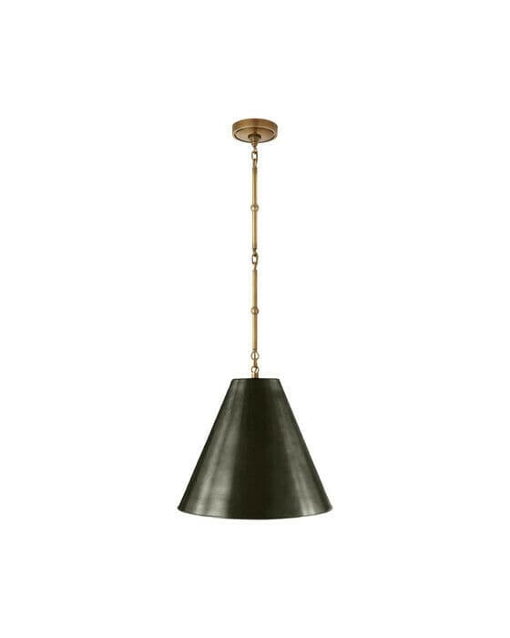 Goodman taklampa antik mässing/brons S