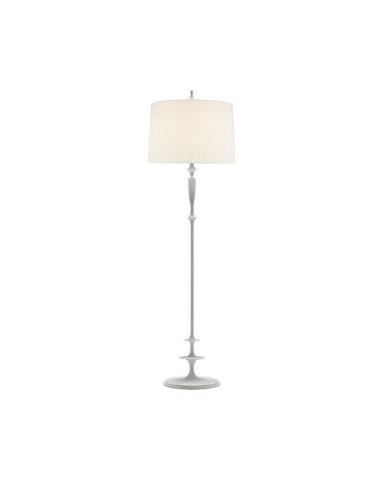 Lotus golvlampa vit/linne