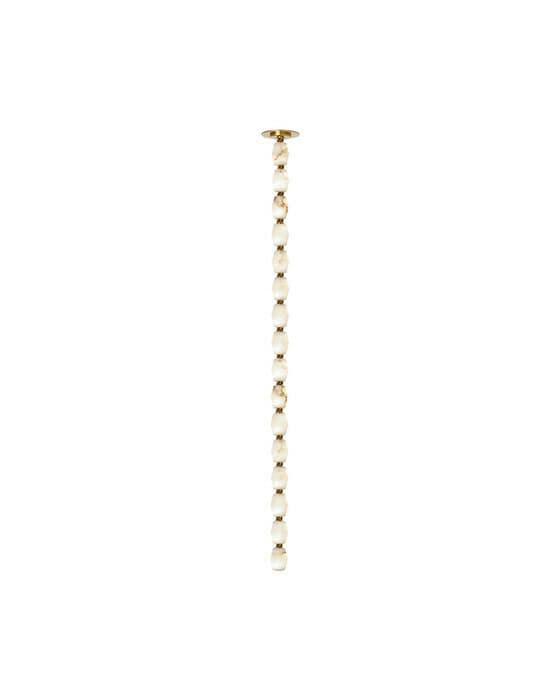 Collier alabaster 48 takpendel antik mässing 2700k