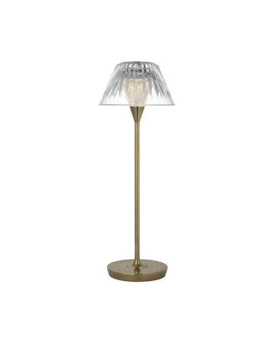 Blaze 16" bordslampa uppladdningsbar mässing