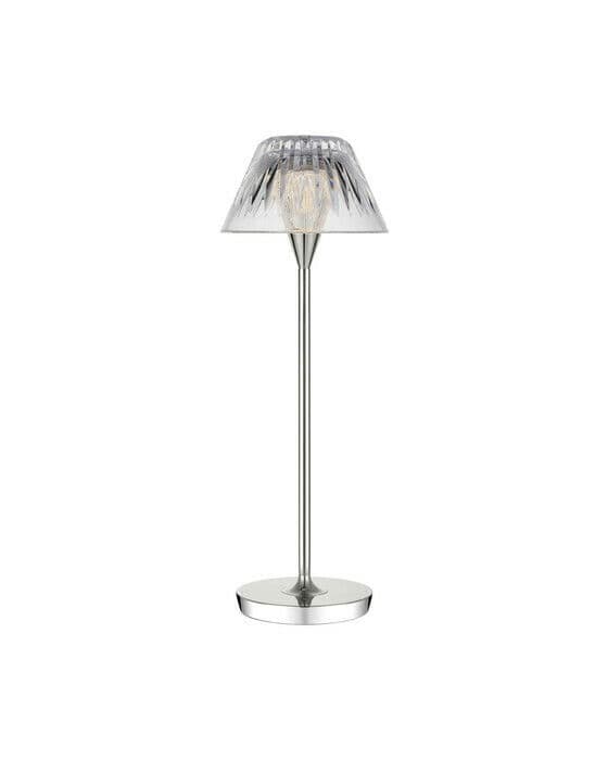 Blaze 16" bordslampa uppladdningsbar nickel