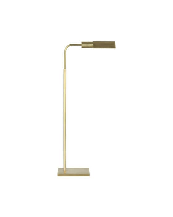 Studio portabel golvlampa antik mässing