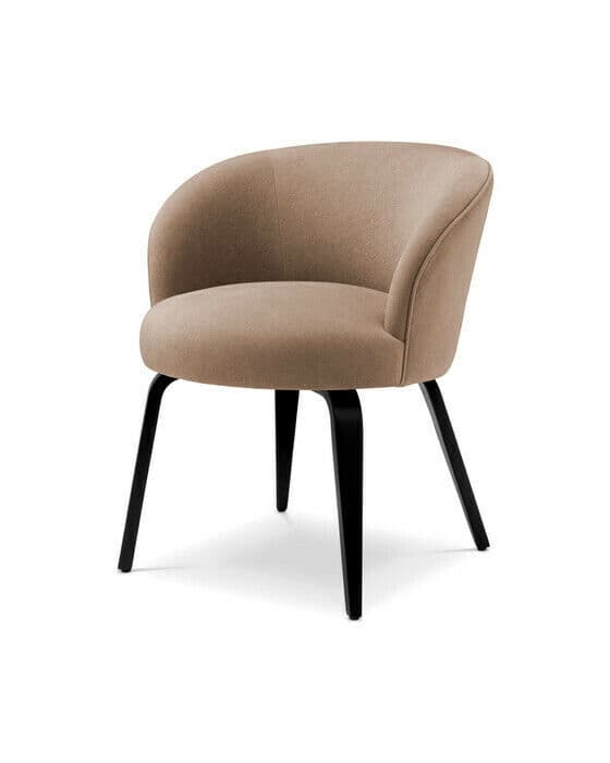 Vichy matstol tondro beige