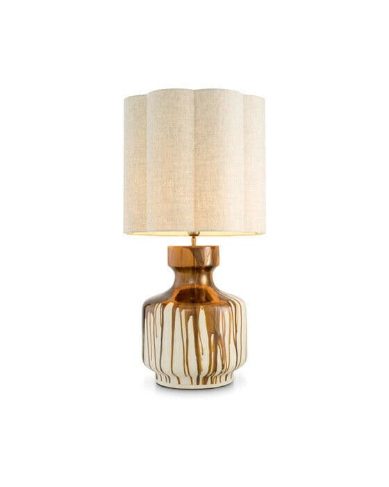 Lorena bordslampa brun