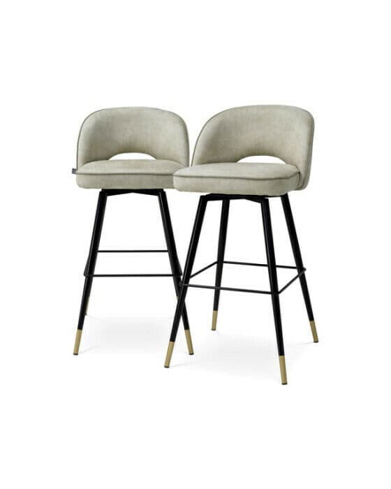 Cliff barstol mayer silver 2-set