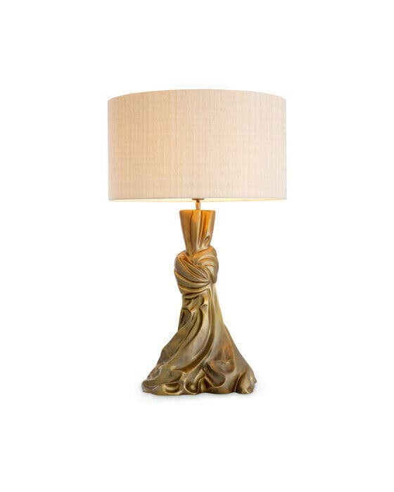 Banyan bordslampa vintage mässing