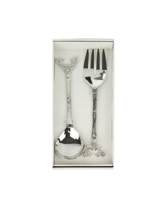 Hjort salladsbestick silver 2-pack