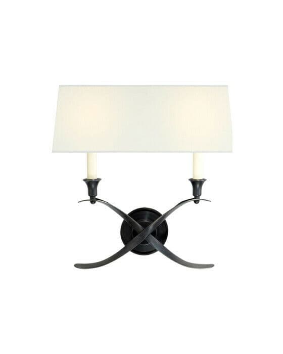 Cross Bouillotte vägglampa brons L