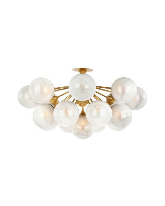 Cristol 43"" plafond antik mässing
