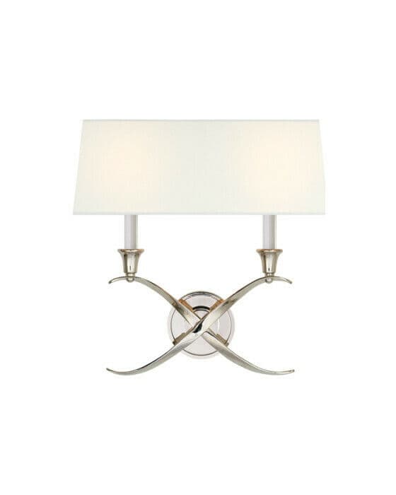 Cross Bouillotte vägglampa nickel L