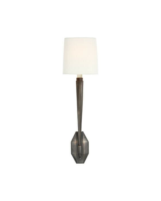 Ruhlmann vägglampa brons/linne