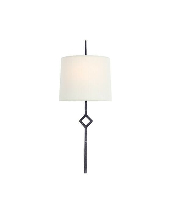 Cranston vägglampa svart/linne S
