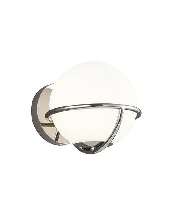 Apollo vägglampa nickel